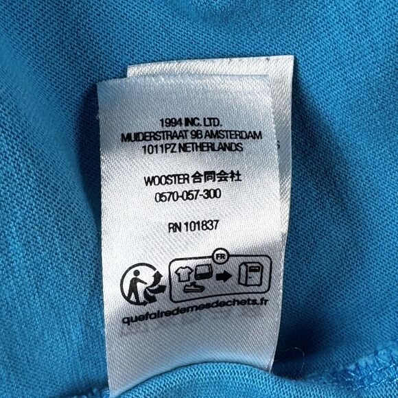 Supreme Box Logo Tee XXL Blue Red Patch Made in Portugal Skate Streetwear - Picture 11 of 13